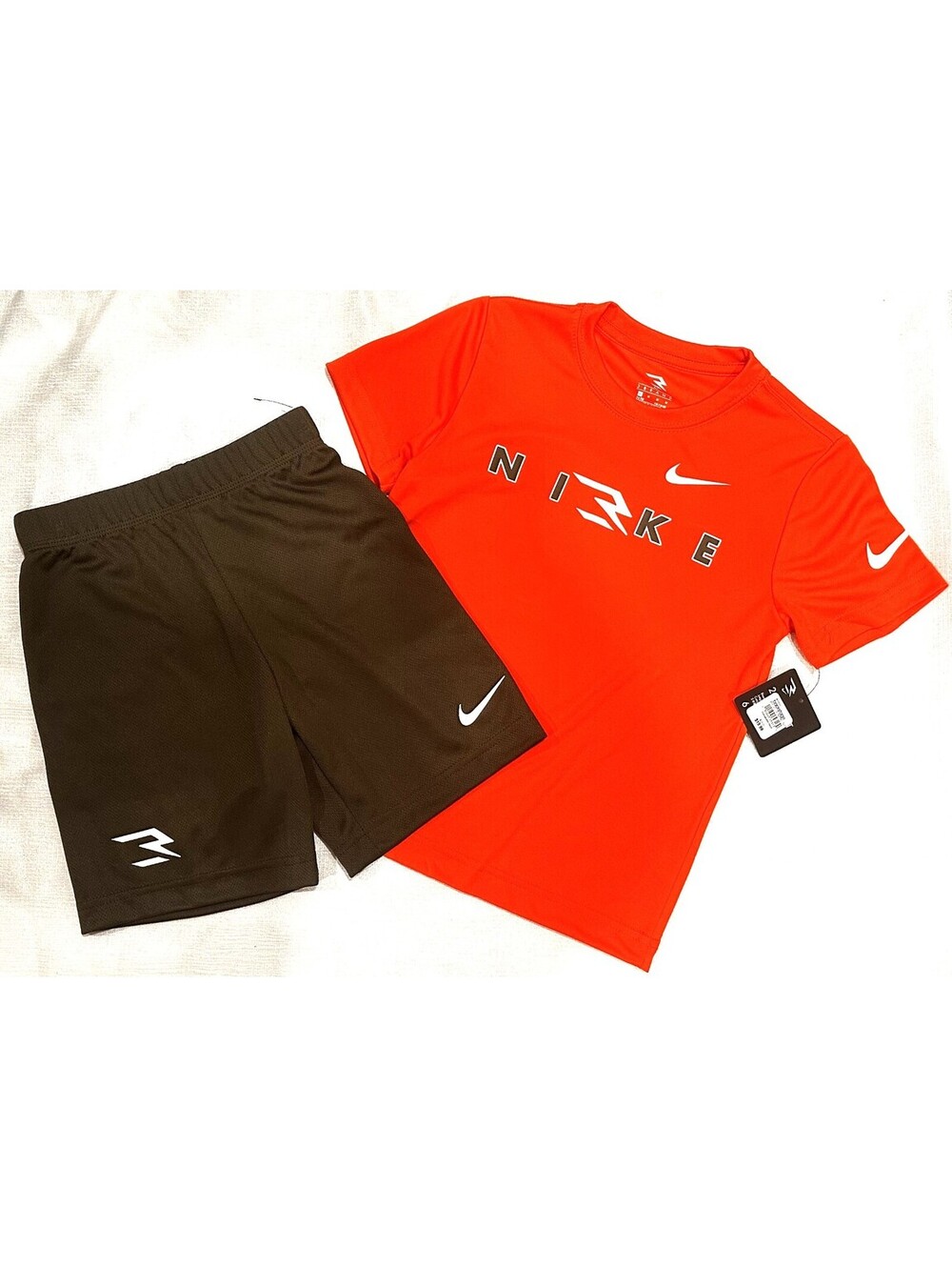 3Brand Athletic Set T-Shirt, Black Shorts, Size 5-6 Yrs